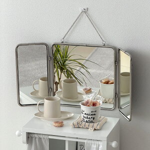 O'gre �I�O�� �g���v���`�F�[���~���[ �؍��C���e���A �܂肽���ݎ� �R���p�N�g�X���� �V���o�[�~�j�}�� 3�� �p�x ���߉� �Ǌ|�� �X�^���h 60x30cm