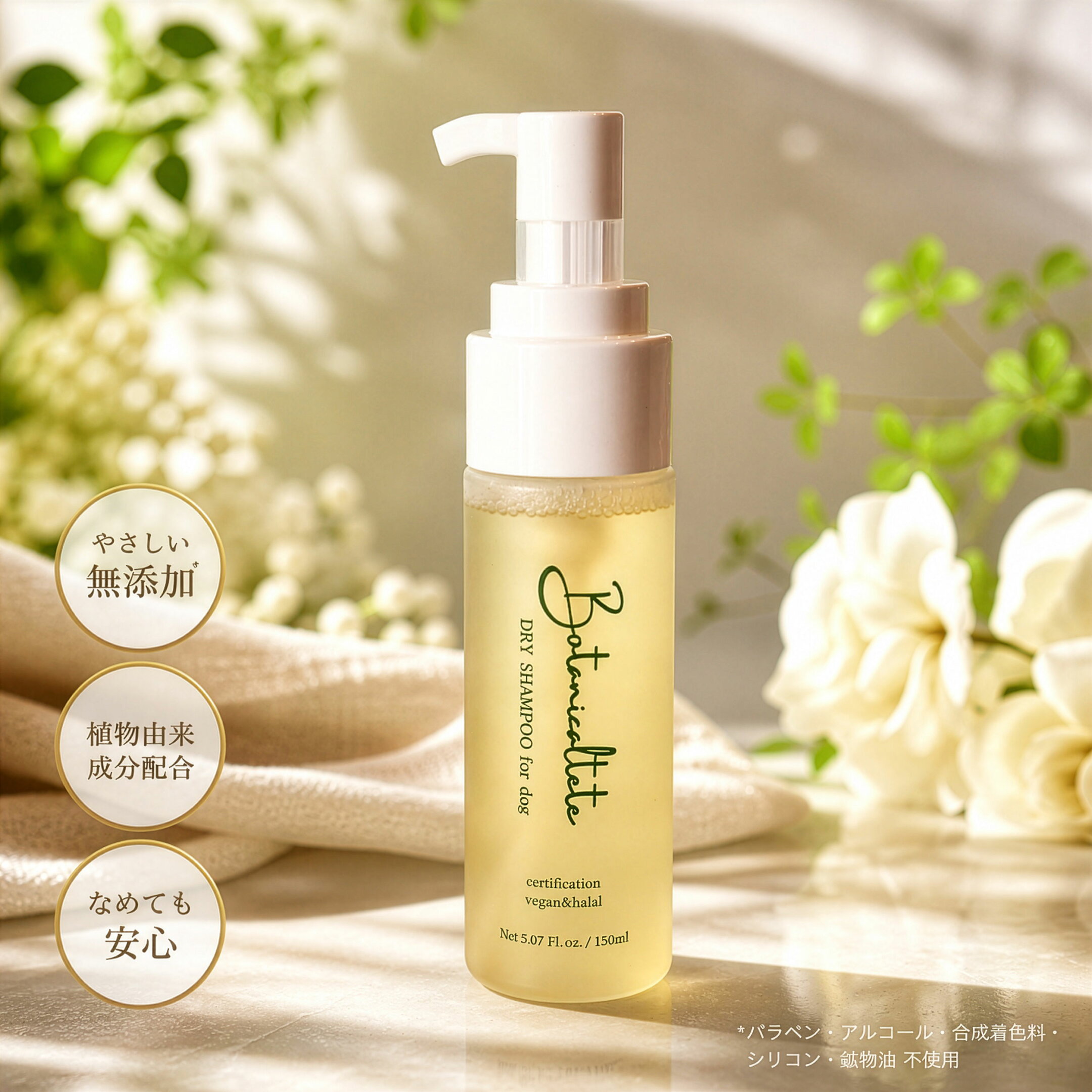 Botanicaltete DRY SHAMPOO for dog　150ml