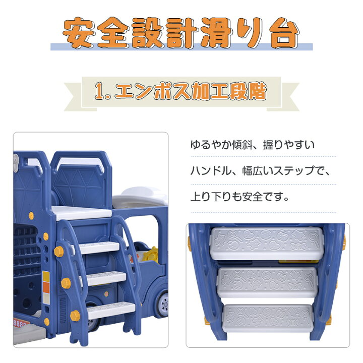 楽天市場】【全品P5倍☆10/30 20時〜2H限定！】滑り台 バスすべり台 