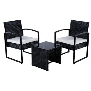 ラタン調 ガーデンファニチャー 3点 ガーデンテーブル ガーデンチェアー ラタン調 テーブル 家具 樹脂 ホテル カフェ ベランダ テラス 屋外家具 高級 ソファ ガーデンソファー ガーデニング