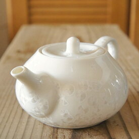 結晶釉　ポット　白　 /TOJIKI TONYA/美濃焼/やかん/ポット/急須