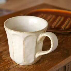 リンカ　白練　マグカップTOJIKITONYA/カネコ小兵/リンカ/和食器/ナチュラル/輪花