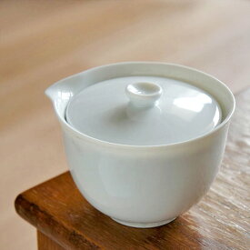 旅煎茶　宝瓶急須：白　ポット/ホワイト/TOJIKI TONYA