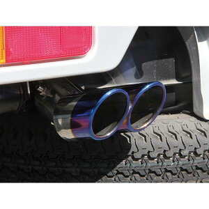 軽自動車 軽トラック 軽バン 小型車 下向きマフラー車 汎用 マフラーカッター デュアル チタン風カラー