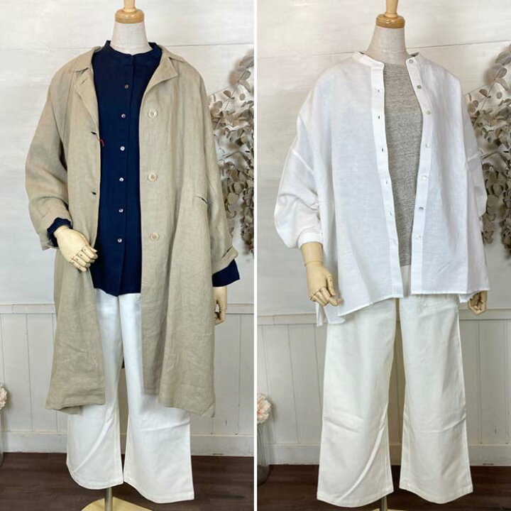 楽天市場】YARRA ヤラ INDIAリネンコットンワイドシャツ ホワイト  