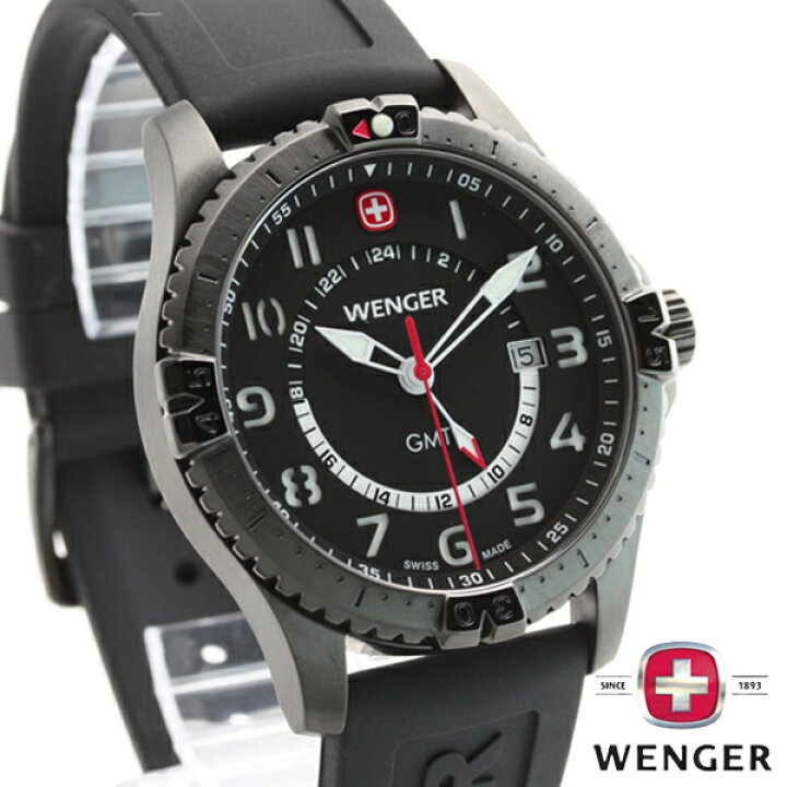 楽天市場】WENGER ウェンガー 腕時計 SQUADRON GMT スクアドロン 