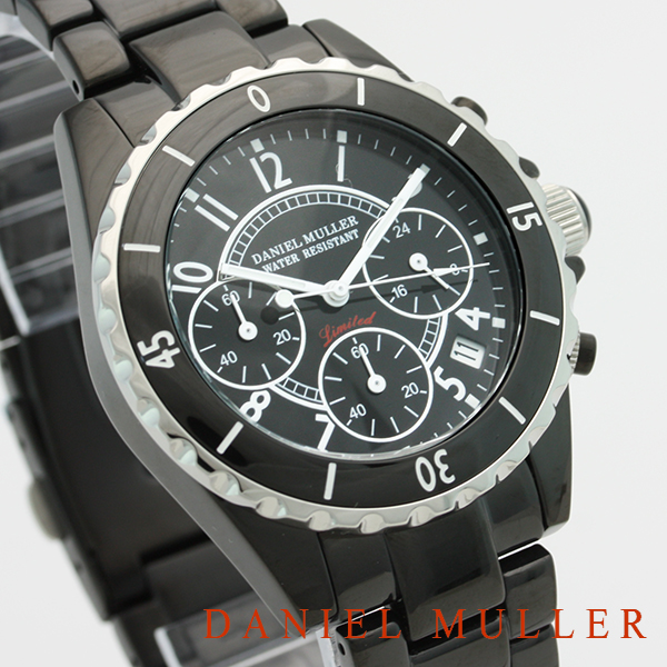 腕時計、アクセサリー メンズ腕時計 楽天市場】DANIEL MULLER （ダニエルミューラー） 腕時計 クロノグラフ 