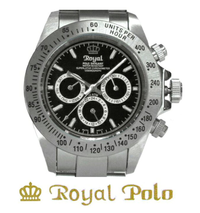 楽天市場】ROYAL POLO RW-101 全2色☆自動巻きマルチファンクション 