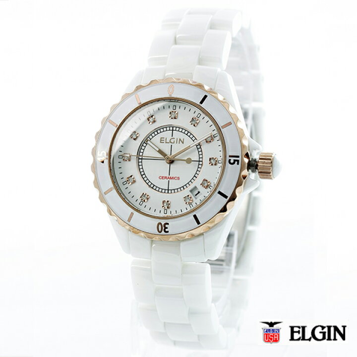 楽天市場】エルジン ELGIN 腕時計 セラミック レディース FK1377C-W