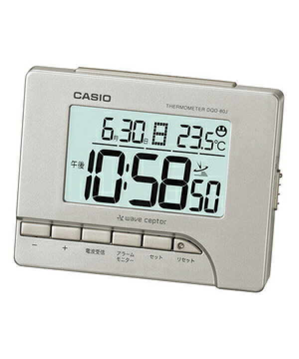 楽天市場】時計 置き時計 カシオ CASIO 電波時計 電波 DQD-80J-8JF 
