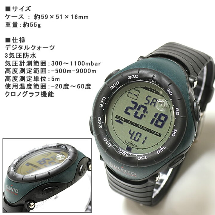 楽天市場】スント SUUNTO VECTOR ベクター ヴェクター グリーン 