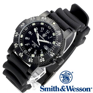 [���K�i] �X�~�X���E�F�b�\�� Smith & Wesson �X�C�X �g���`�E�� �~���^���[�r���v SWISS TRITIUM 357 SERIES DIVER WATCH RUBBER BLACK SWW-357-R [] [��������] [�G���f�ڃu�����h]