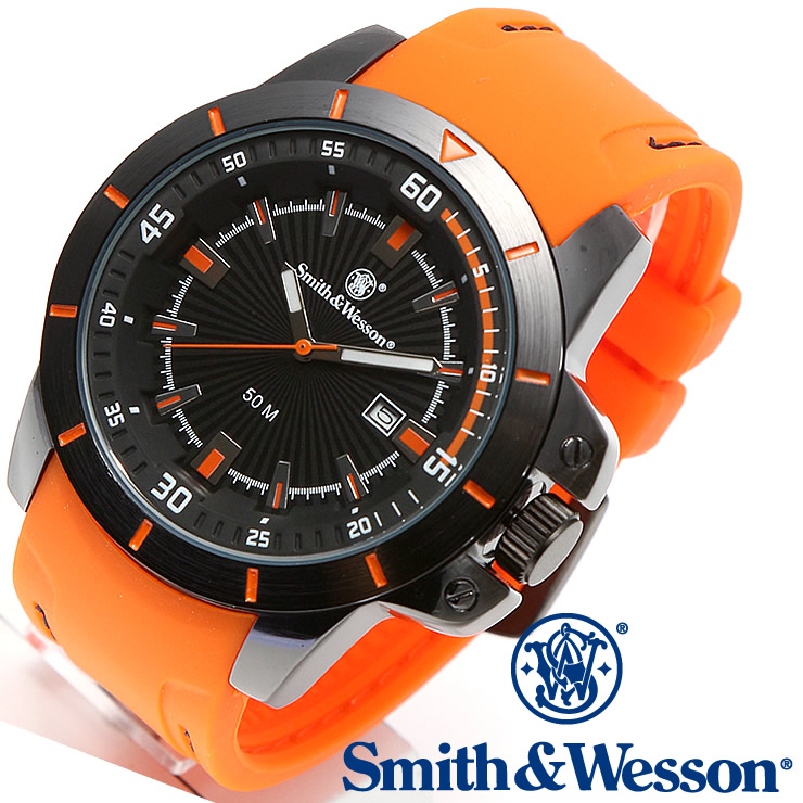 [正規品] スミス＆ウェッソン Smith & Wesson ミリタリー腕時計 TROOPER WATCH ORANGE/BLACK  SWW-397-OR [あす楽] [送料無料] [雑誌掲載ブランド] | LAD WEATHER（ラドウェザー）公式