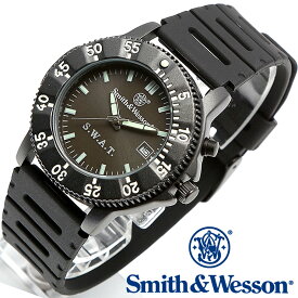 [正規品] スミス＆ウェッソン Smith & Wesson ミリタリー腕時計 SWAT WATCH BLACK SWW-45 [あす楽] [送料無料] [雑誌掲載ブランド]