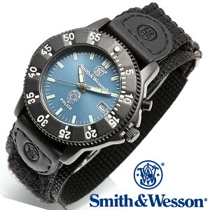 [���K�i] �X�~�X���E�F�b�\�� Smith & Wesson �~���^���[�r���v 455 POLICE WATCH BLUE/BLACK SWW-455P [] [��������] [�G���f�ڃu�����h]