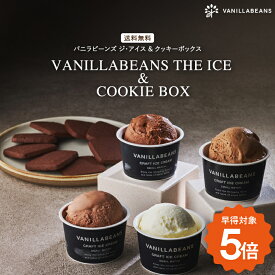 VANILLABEANS THE ICE & COOKIE BOX(送料無料)[9/28着迄] チョコレート 横浜 バニラビーンズ | クラフトアイス アイス スイーツ 高級 アイスクリームギフト クッキー ギフト おしゃれ 詰め合わせ お取り寄せ プレゼント