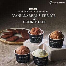 VANILLABEANS THE ICE & COOKIE BOX(送料無料)[9/28着迄] チョコレート 横浜 バニラビーンズ | クラフトアイス アイス スイーツ 高級 アイスクリームギフト クッキー ギフト おしゃれ 詰め合わせ お取り寄せ プレゼント