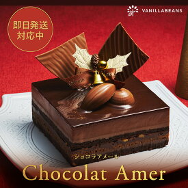 ショコラ・アメール[12/31着迄]チョコレートケーキ 横浜 バニラビーンズ | クリスマスケーキ 2025 ケーキ ショコラケーキ チョコ チョコレート お菓子 お取り寄せ スイーツ おしゃれ 洋菓子 チョコレートギフト プレゼント 誕生日 祝い お礼