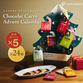 【早得ポイント5倍】ショコラカレ・アドベントカレンダー2025 全24種48枚入 [12/31着迄] バニラビーンズ ショコラカレ ギフト プレゼント チョコレート 板チョコ チョコ お菓子 スイーツ 個包装 詰め合わせ おしゃれ 洋菓子 クリスマス アドベントカレンダー