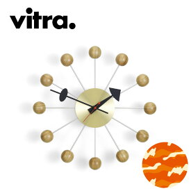 【プレゼントあり 取り付けフック・電池付き vitra正規品 壁掛け時計】Vitra（ヴィトラ） ネルソン ボールクロック チェリー