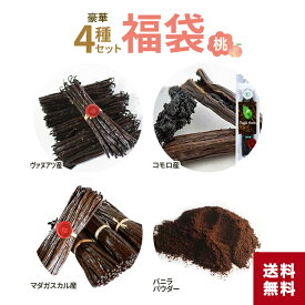 ポイントUP！豪華4種セット 福袋 バニラビーンズ ふくぶくろ セット 世界一高価 ヴァヌアツ産バニラビーンズ 世界の最高峰 マダガスカル産 希少 有機JAS コモロ産 貴婦人のバニラ SET