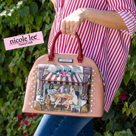 nicolelee ニコールリー SS16937 Sisters Secret シークレットドーム型サッチェル ハンドバッグ 半円型 ショルダーバッグ 綺麗め お洒落 レディース バッグ A4 鞄 大容量 高見え ヴィーガンレザー デザインバッグ 個性的 アメリカブランド 20代 30代 40代 50代 60代