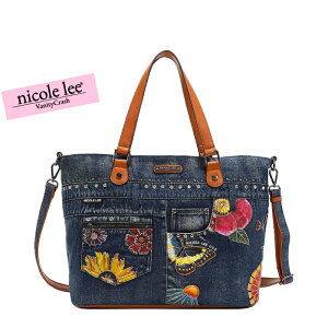 nicolelee jR[[JS16768 BUTTER FLOWER DENIM fjg[gobO ԕ t[ nhobO V_[obO  fB[X obO s  e  B[KU[ fUCo