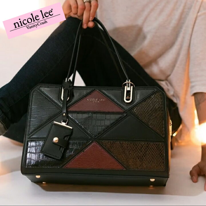 楽天市場】nicolelee ニコールリー PHI15031 BLACK ボストンバッグ 