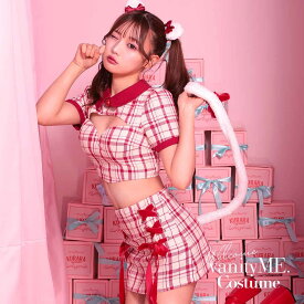 ハロウィン コスプレ 猫 かわいいこすぷれ ネココスプレ 猫コスプレ コスプレ猫 ネコ耳 可愛い イベント 女子会 大人 セクシー コスチューム セパレート コスプレ衣装 コスプレセット ねこ耳カチューシャ 【3点セット】THE IDOL CAT アイドル キャット レッド vcsot-230535-1