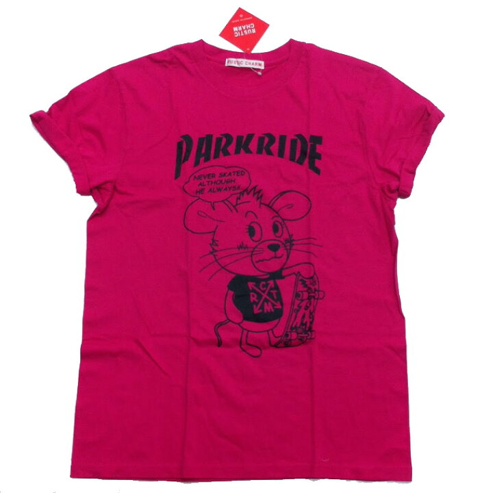 楽天市場 メール便送料無料 Tシャツ Parkride ねずみ イラスト ピンク 半袖 レディース Mサイズ トップス カットソー ルームウェア 部屋着 春 夏 秋 中学生 高校生 女子 女性 女性用 大人 おしゃれ かわいい 楽天マラソン 買い回り 送料無料 1000円ぽっきり 1000円