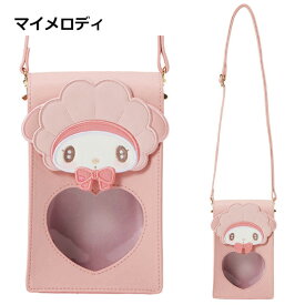 ショルダーポーチ サンリオ | スマホショルダー モバイルポシェット スマホショルダー ぬいぐるみバッグ ぬいぐるみケース ぬいぐるみポーチ ぬいポーチ ぬいバッグ 痛バッグ 収納 推し オタク キャラクター マイメロディ クロミ キューピットベビー Cupid Baby 3300