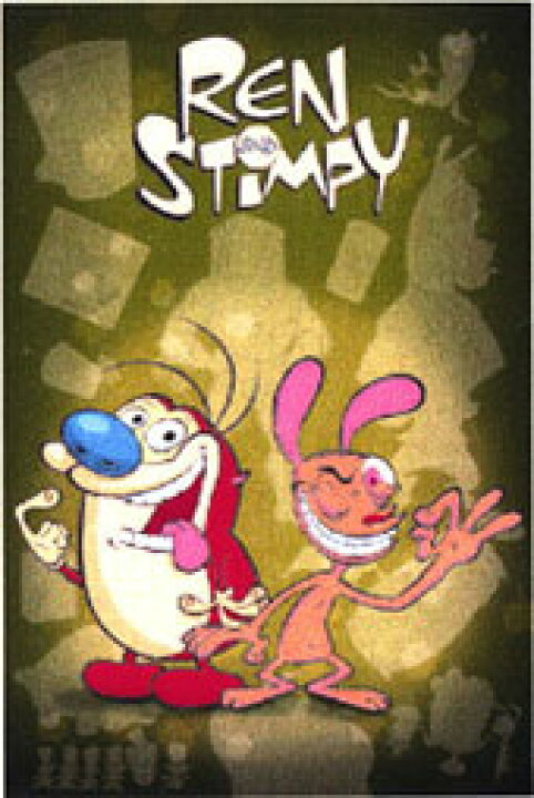 楽天市場 レン スティンピーキャラクターポスター Ren And Stimpy Ren Stimpy Show Mtv 通販 楽天 販売 プレゼント バニティスタジオ 傘 キッズ