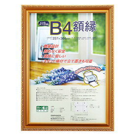 受発注品 軽量 ナカバヤシ 樹脂製 賞状額 金ケシ B4（JIS規格）フ-KWP-36/NN