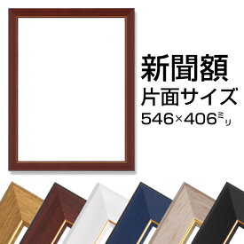 送料無料 新聞額 片面サイズ 全6色 546x406mm ブランケット判 【 新聞 飾る フレーム 額縁 額装 広告 壁掛け 】