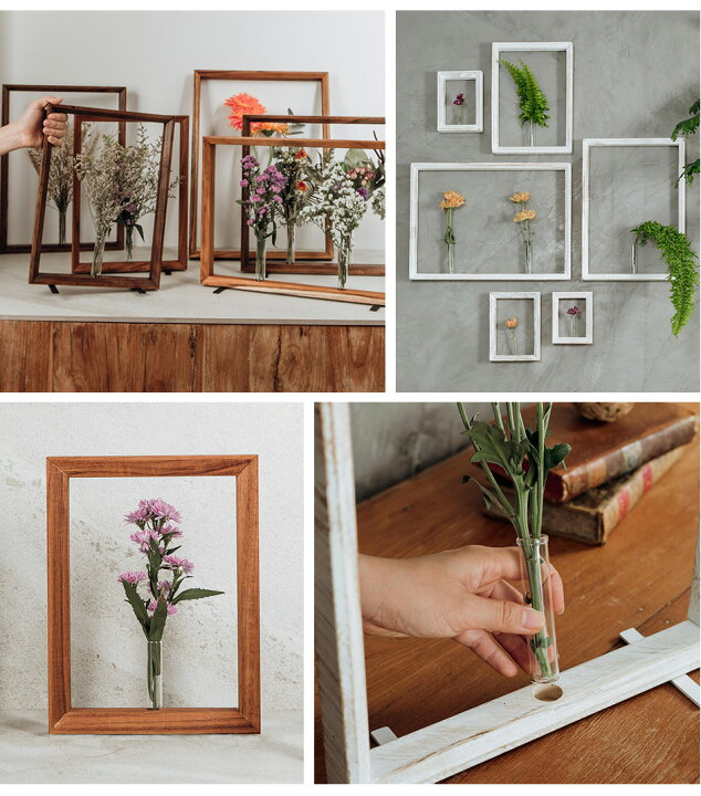 楽天市場 一輪挿し 額縁 フレーム 壁掛け 卓上 フラワーフレーム Cx 04 B4 Co Labo 試験管 造花 ドライフラワー 生花 飾る 同梱不可 万丈 額縁 アルバム 雑貨の老舗