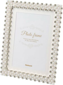 受発注商品 ナカバヤシ 合金フレーム ジュエル 2L・KG判 ホワイト F-TA-114-2LKG-W写真立て 額縁 ポストカード はがき ウェディング 結婚 ブライダル エレガント 記念 ギフト プレゼント 姫系 かわ