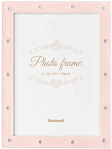 受発注商品 合金 フォトフレーム 2L判 シンプル ピンク F-TA-108-2L-P / ホワイト F-TA-108-2L-W ナカバヤシ 写真立て 額縁 ウェディング 結婚 ブライダル エレガント 記念 ギフト プレゼント 姫系 か