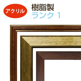 オーダーメイド 額縁 フレーム 樹脂製 ランク1 （面材：アクリル） オリジナル カスタマイズ 受注生産 額 絵画 写真 フォトフレーム