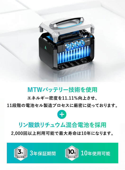 楽天市場】【50倍ポイント】ポータブル電源 600W Ampace Andes 600 Pro 