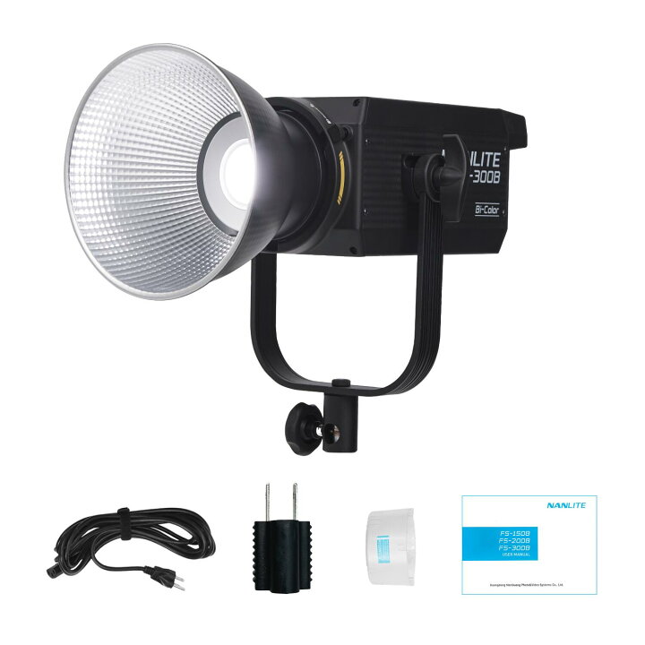 楽天市場】NANLITE FS-300B 撮影用ライト LED 高出力350W 色温度2700 