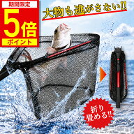 【ポイント5倍！期間限定】【楽天1位★39冠達成】ランディングネット 玉網 ラバー 渓流 大型 青物 タモ網…