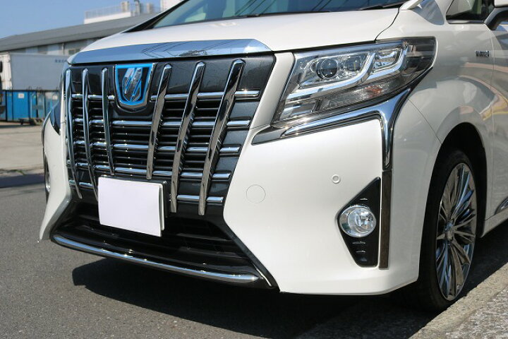 楽天市場】トヨタ30系アルファード前期用フロントバンパーガーニッシュ 