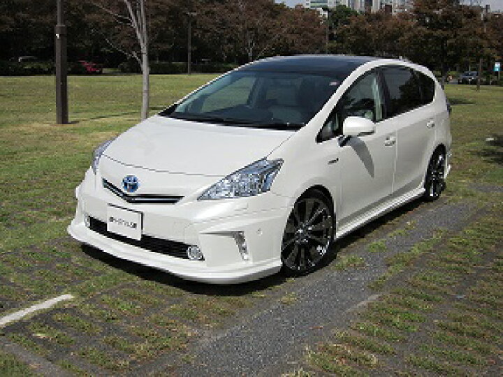 楽天市場】40系プリウスα前期 フロントスポイラー【塗装込】H-STYLE製 