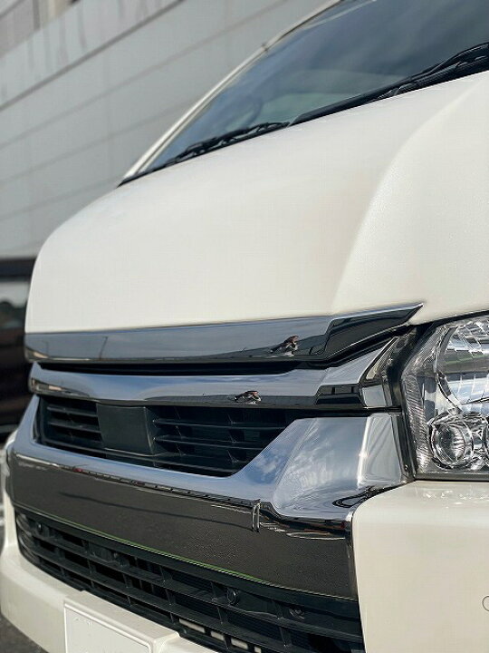 楽天市場】h-style 200系ハイエース ワイド用ボンネットカバー【塗装込 