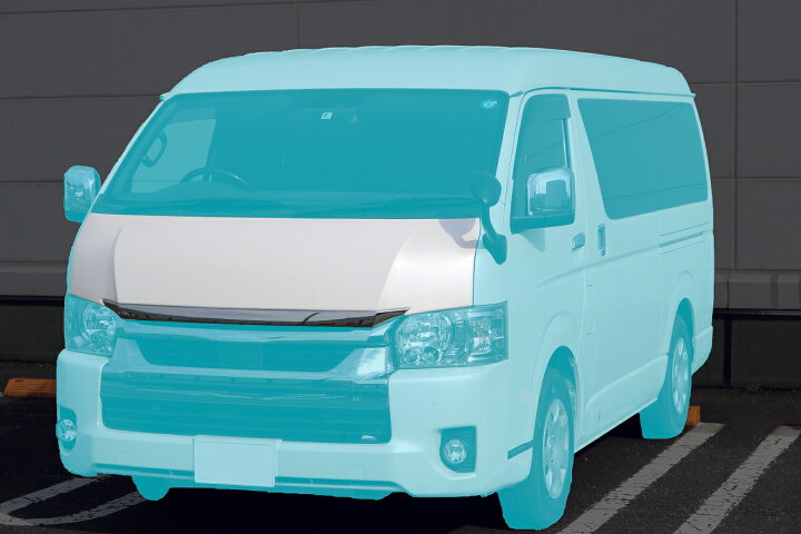 楽天市場】h-style 200系ハイエース ワイド用ボンネットカバー【塗装込 
