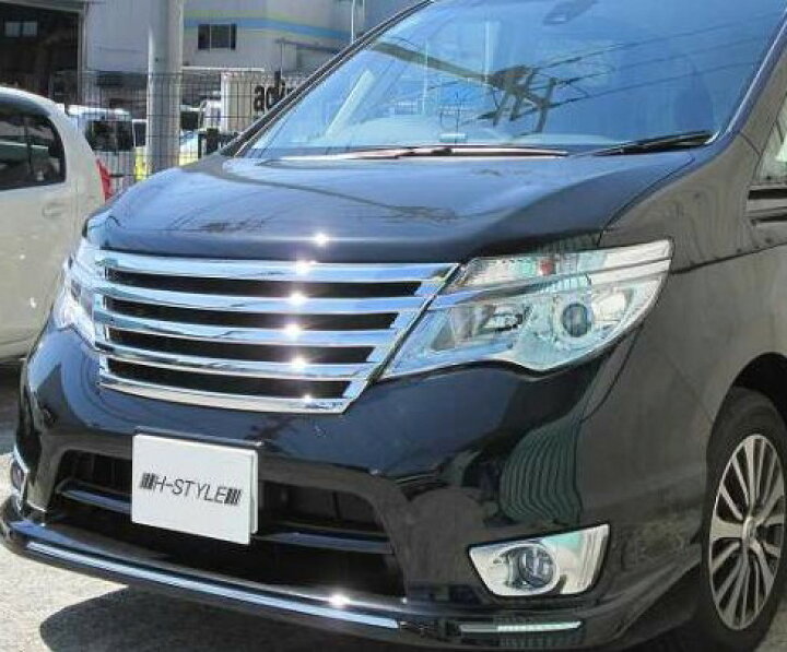 楽天市場】セレナ C26 後期 ハイウェイスター フロントグリル Ver.2 