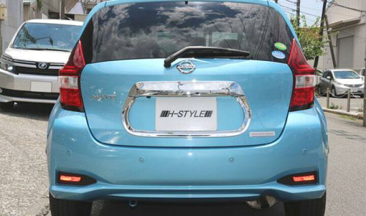 楽天市場】E12 NOTE リヤゲート 【クロームメッキ】 ノート NISSAN 