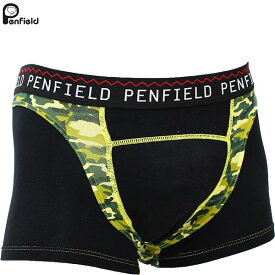 PENFIELD(ペンフィールド)前とじ ボクサーパンツ（黒×イエロー迷彩）超立体設計 メンズ