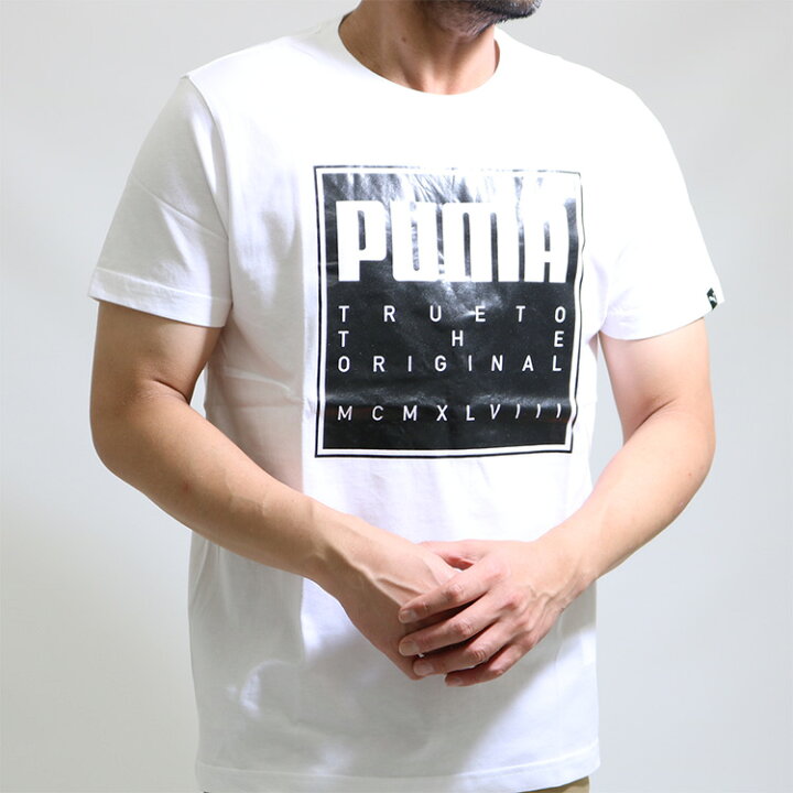 楽天市場 Puma プーマ ラバープリントｔシャツ メンズ 綿100 半袖 ｔシャツ 吸水速乾 送料無料 メンズインナーshopバンタン