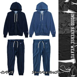 チャンピオンフルZIPパーカー上下セット/メンズ/スウェット上下セット/裏毛/リバースウィーブ/ZIPパーカースウェットパンツセットアップ/デニム風上下組み/チャンピオンセットアップ/Champion